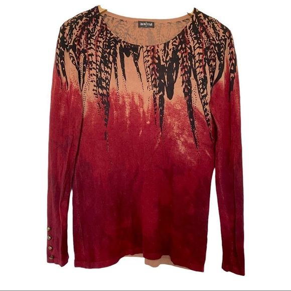 Onyx lightweight sweater with rhinestone detail M - Picture 7 of 7